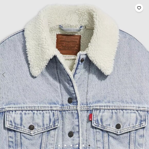 Levi's 90s Sherpa Trucker Jacket Size M - Picture 3 of 6